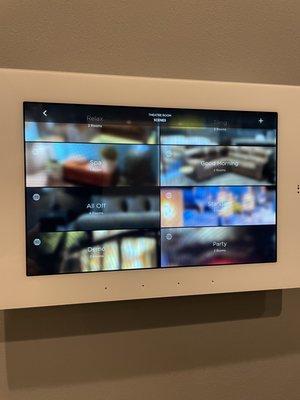 Savant home Automation Control Panel