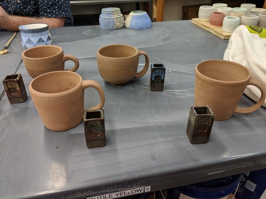 my first mugs!