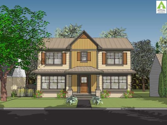 We use 3-D software to help create images of your home before it is built.