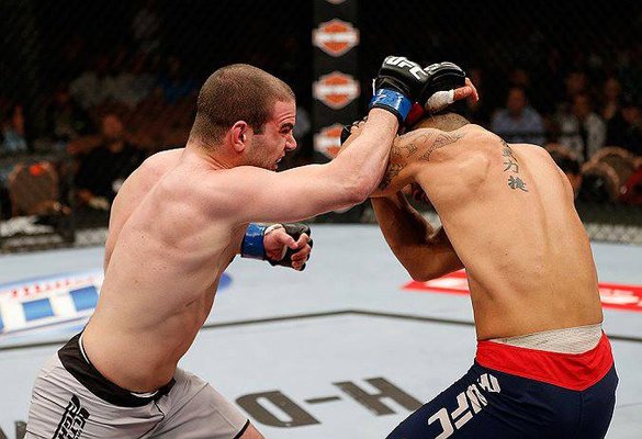 Jimmy "Crash" Quinlan fights in the UFC