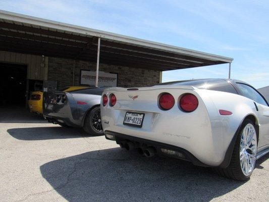 Corvette day at the shop.