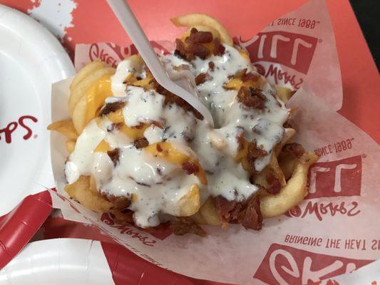 Bacon ranch cheese fries!