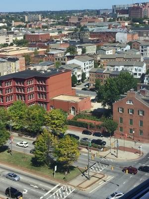 View of Baltimore city from their office