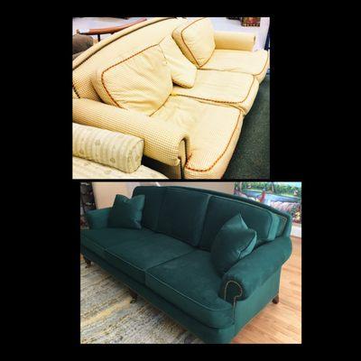 Lillian August sofa makeover by Imperial Decorating & Upholstering