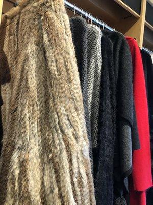 Cape of faux fur, looks and feels similar to real fur