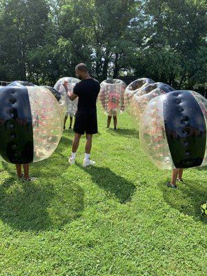 Knockerball! Campers had a blast.