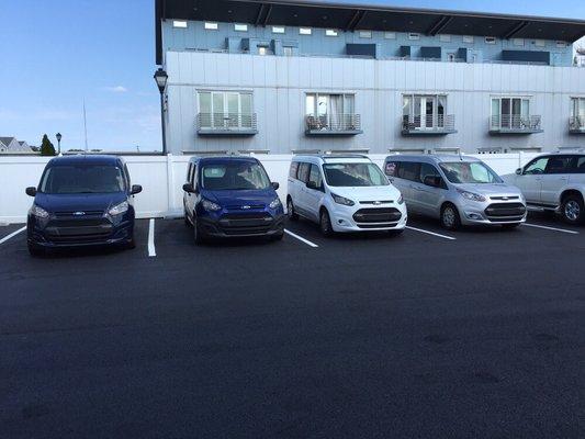 Our fleet of Professional Vans!