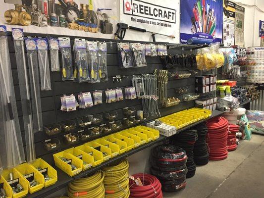 air hose, water hose, jackhammer, pneumatic accessories.