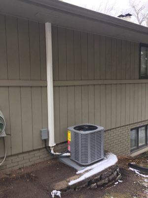 New AC...is that snow on the ground?