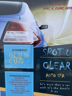 Spot U Clear Auto Spa