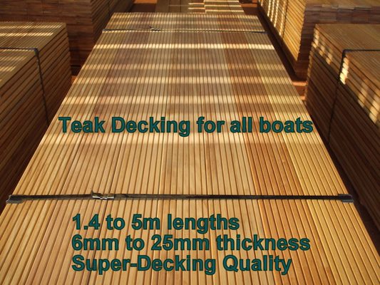 Teak, in all sizes....