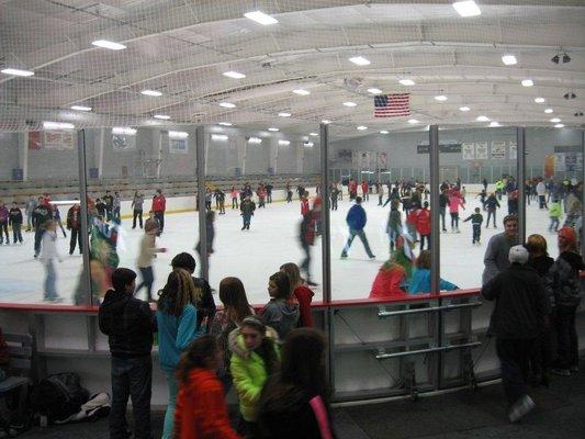 Public Skate on a Friday night from 8-10pm.