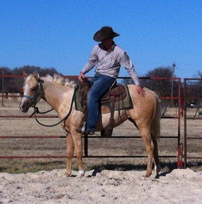 first ride on colt in round pen