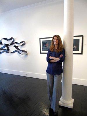 Exhibit A's director Ann Welles in the main gallery.