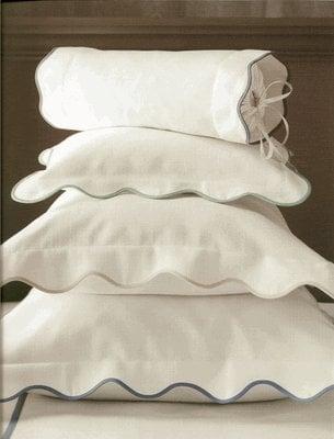 Matouk Scallop Coverlet and Shams