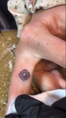 Cute finger tattoos seem to be the latest craze but they're very problematic and most of the time the ink will blur and or disappear.