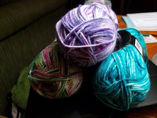 Cotton supreme splash, beautiful soft cottons for warm weather knitting