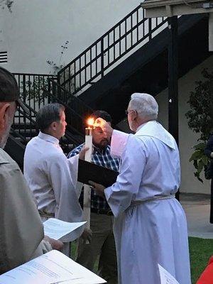 Lighting of the Christ Candle for Easter Sunrise Service