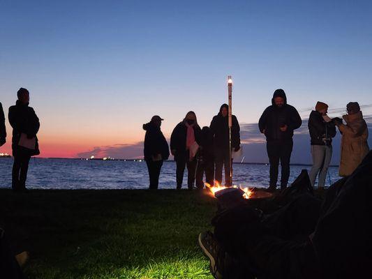 Sunrise service at Thomas Point Park