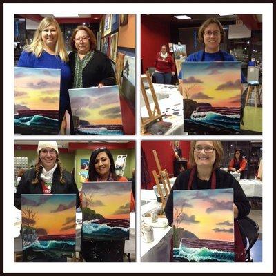 Another successful Bob Ross class!