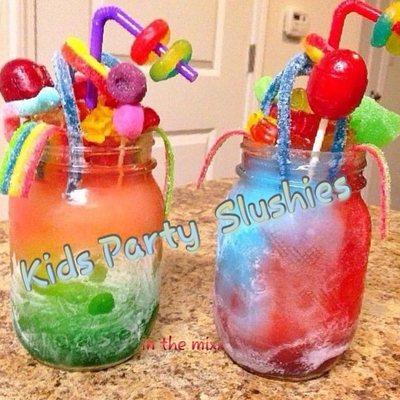 Who says that the bar is for adults only? Kids slushies available for your kids next party.