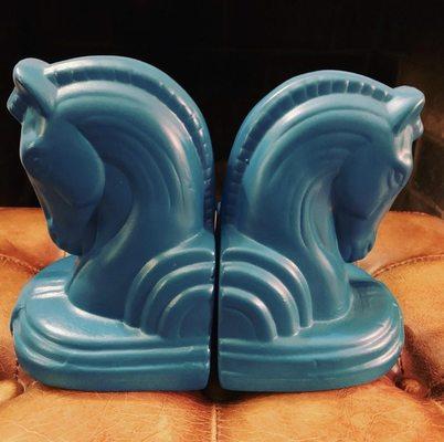 Turquoise equine bookends