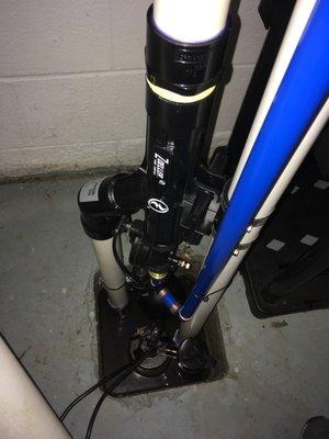 Back-up water-pressure activated sump pump! Installed by Dan Hill Plumbing in Sept/Oct 2020.