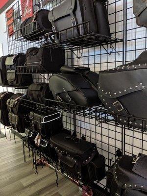 Saddlebags, travel bags, accessory bags, and more