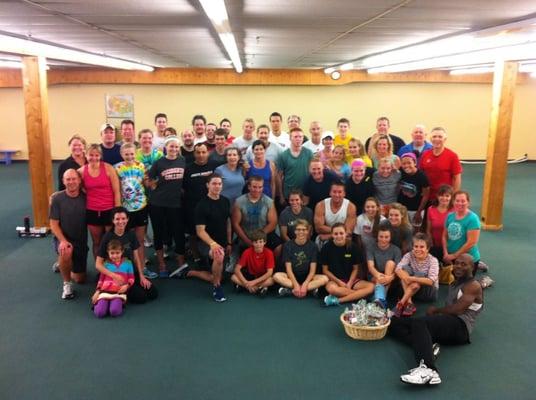 At the third annual Thanksgiving Charity Bootcamp--over $1K raised!