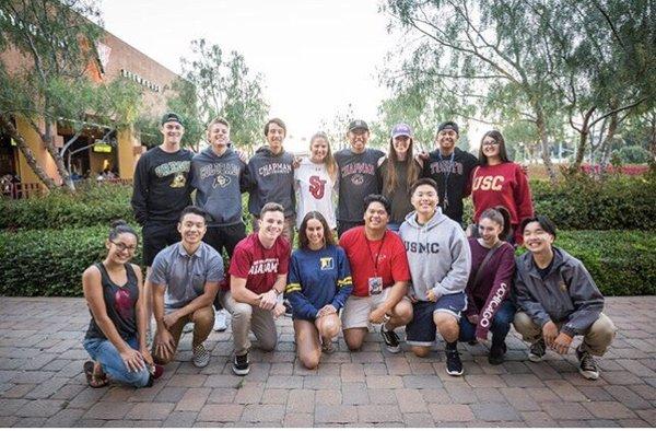 A few seniors at our graduation senior celebration dinner hosted by young!