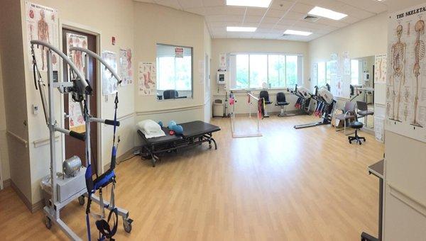 Physical Therapy and Occupational Therapy available through inpatient and outpatient rehab services.