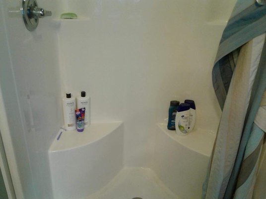 After picture of same clients shower