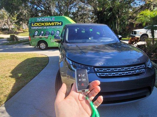 2019 Range Rover Discovery Lost Key