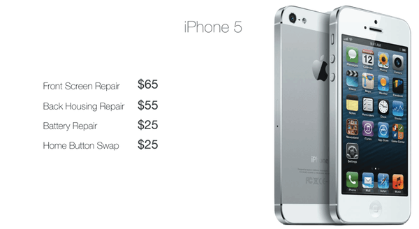 iPhone 5 repair prices!