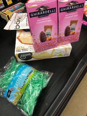 It's gonna be fun on Easter! Chocolate Eggs and Edwards Key Lime pie!