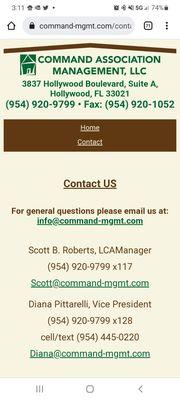 Command Association Management