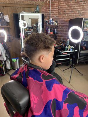 Kids drop fade