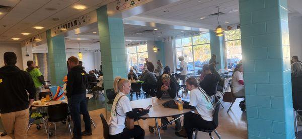 breakfast in the school cafeteria