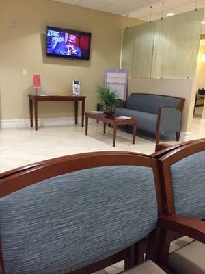 Part of waiting area.