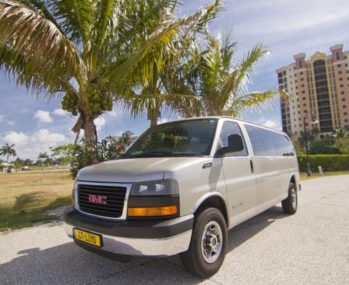 14 Passenger GMC Van