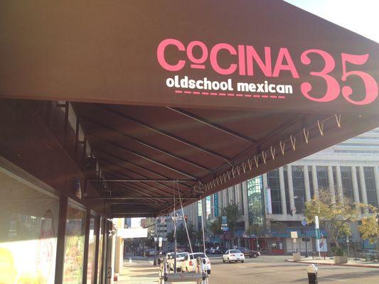 Cocina 35 Restaurant Custom Awning