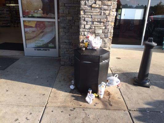 Every can on the lot looked like this. Filthy store.