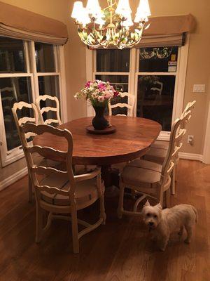 After - my french country breakfast nook is complete!