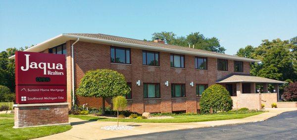 Jaqua Realtors office on W Milham Avenue in Portage, MI.