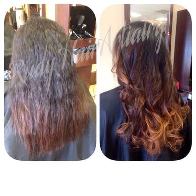 Before & After light ombre Long  Loyers