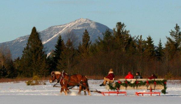 John Brown Farm with Whiteface Mountain in background.