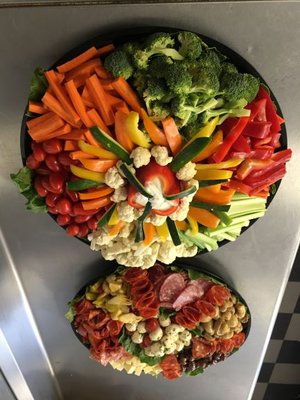 vegetable platter & 
antipasto platter