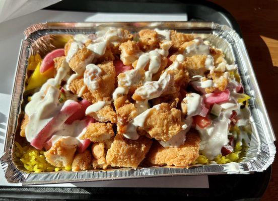 -Pita Way Bowl w crispy chicken