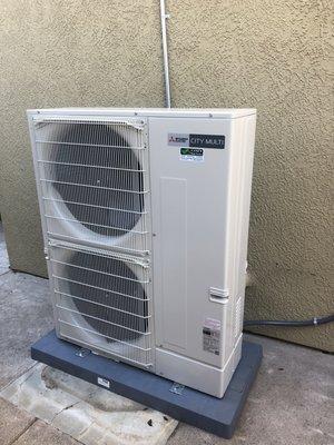 Another high end Mitsubishi variable refrigerant flow electrification project in Napa