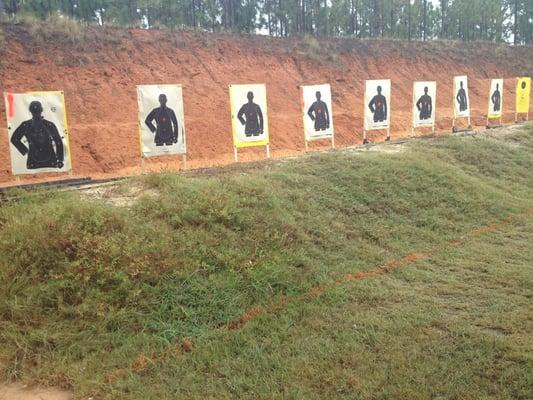 Pistol range targets